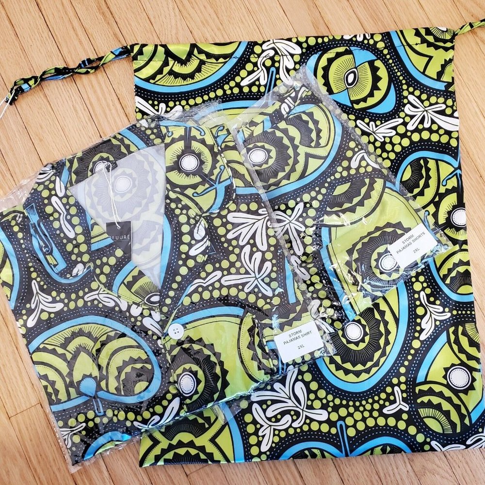 OFUURE Storm Pajamas Set Top & Matching Shorts, 2XL NWTS MSRP $150